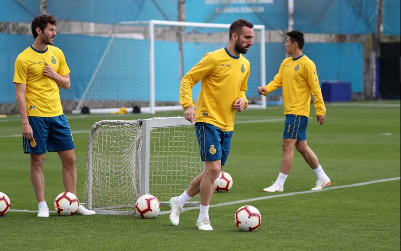 Entrenamiento en la Ciudad Deportiva Dani Jarque
