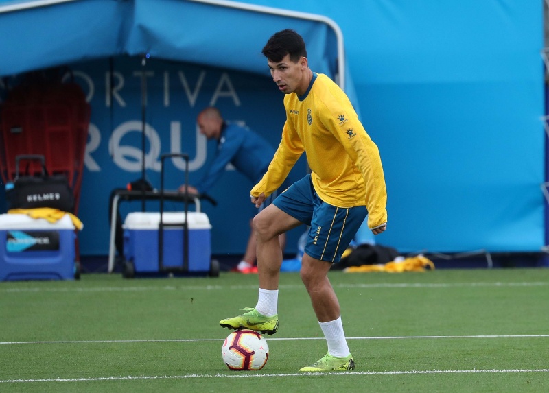 Hernán Pérez, con el grupo