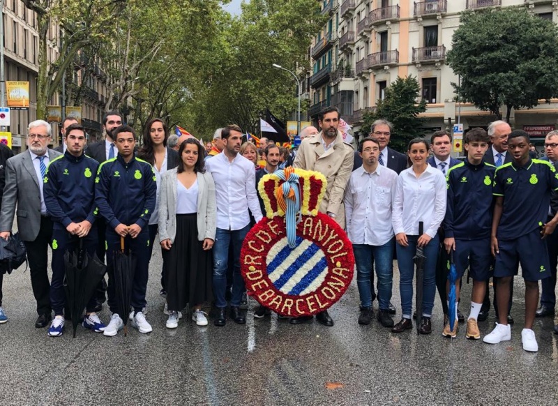 El RCD Espanyol de Barcelona, present a la Diada